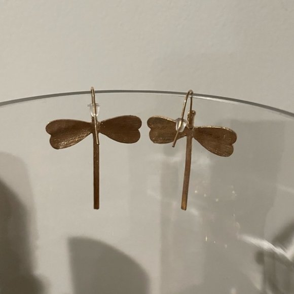 Dragonfly Drop Earrings - Picture 5 of 10